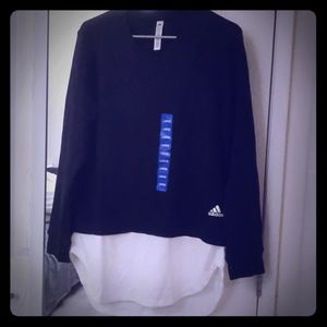 Adidas dual layer sweatshirt | US L